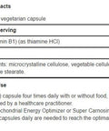 Life Extension Benfotiamine with Thiamine