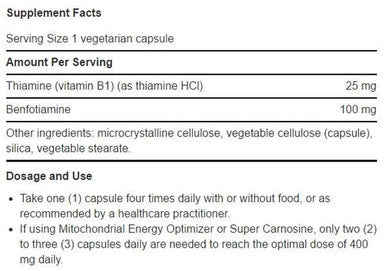 Life Extension Benfotiamine with Thiamine