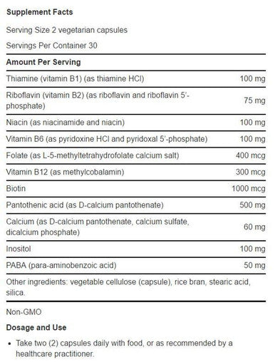 Life Extension BioActive Complete B-Complex 60 Vegetarian Capsules