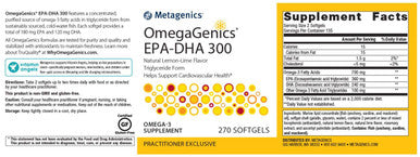 Metagenics OmegaGenics EPA-DHA 300 270 softgels