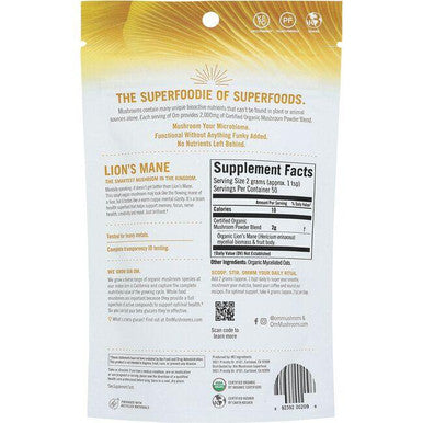 Lions Mane Certified Organic Mushroom Powder