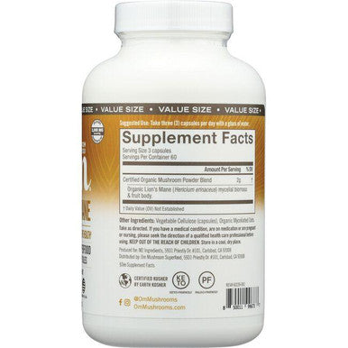 Lions Mane Mushroom Superfood Daily Boost Capsules