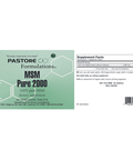 MSM Pure 2000 mg 60 tabs by Pastore Formulations