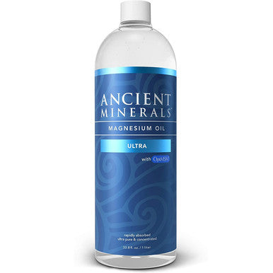Ancient Minerals Magnesium Oil Ultra With OptiMSM 33.8 Oz