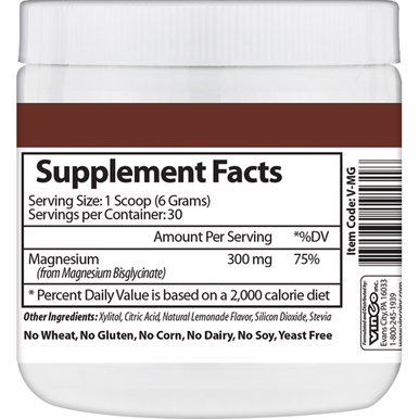 Magnesium Bisglycinate 6.35 oz by Vinco