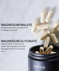 Artah Essential Magnesium HIGH POTENCY MAGNESIUM GLYCINATE + MALATE - 60 Caps