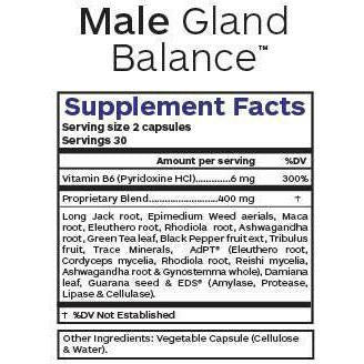 Male Gland Balance 60 vegcaps by Professional Botanicals