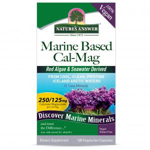 Nature's Answer Marine Based Cal-Mag 120 Vegetarian Capsules