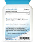 Marshmallow Root 500mg 90 Capsules (V) .(not Tablets) Vegan. Made in The UK by Health4All