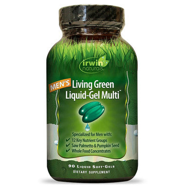 Irwin Naturals Men'S Living Green Liquid-Gel Multi 90 Gels