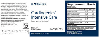 Metagenics Cardiogenics Intensive Care
