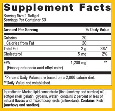 Metagenics OmegaGenics EPA 1200 60 Softgels