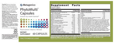 Metagenics PhytoMulti - Daily Multivitamin Supplement with Phytonutrients Vitamins and Minerals for Multidimensional Health Support - 60 Tablets 20 Day Supply