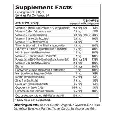 Zahler's Mighty Mini Womens Health 90 Softgels