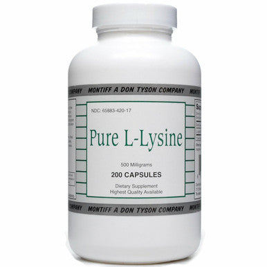 Pure L-Lysine 500 mg 200 caps by Montiff