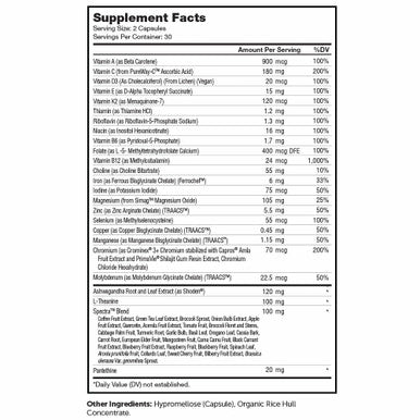 Multivitamin Calm 60 caps by Advanced Nutrition by Zahler