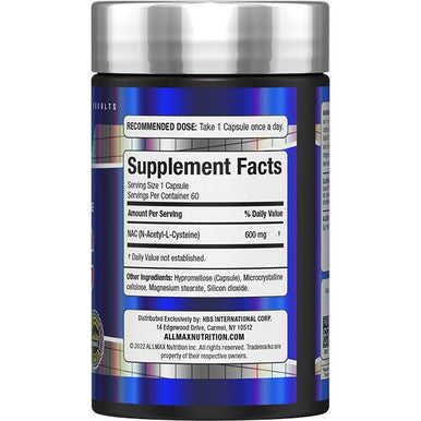 Allmax Nutrition Nac Detox Supplement 60 Capsules