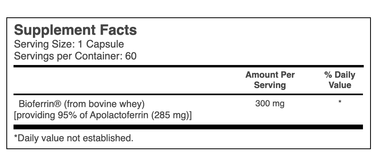Life Extension - Lactoferrin (apolactoferrin) Caps, 60 Capsules