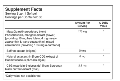 Life Extension - MacuGuard, Ocular Support with Saffron & Astaxanthin, 60 Softgels
