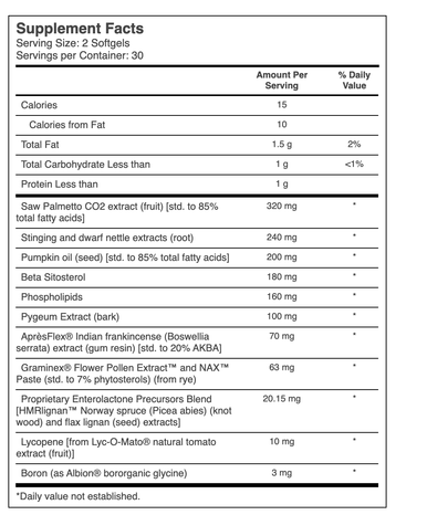 Life Extension Ultra Prostate Formula 60 Softgels