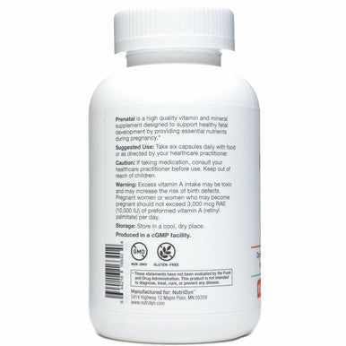 Prenatal 180 capsules by Nutri-Dyn