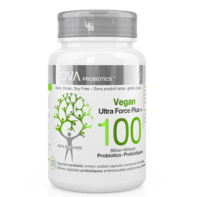 Nova Vegan Probiotics Ultra Force Plus 100B 30 VCaps