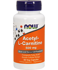 NOW AcetylL Carnitine 500 mg 50 vcaps