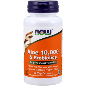 NOW Aloe 10000 Probiotics 60 vegcaps