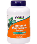 NOW Calcium Magnesium 120 softgels