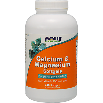 NOW Calcium Magnesium 240 softgels