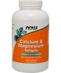 NOW Calcium Magnesium 240 softgels