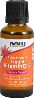 Vitamin D3 Liquid, Extra Strength 1 fl oz (NOW Foods)