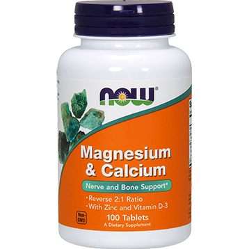 NOW Magnesium Calcium 21 ratio 100 tabs