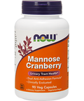 NOW Mannose Cranberry 90 vegcaps