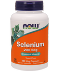 NOW Selenium Yeast Free 200 mcg 180 vcaps