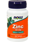 NOW Zinc 50 mg 100 tabs