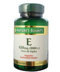 Nature's Bounty Vitamin E Pure Dl-Alpha 450 mg (1,000 IU) 60 Rapid Release Softgels