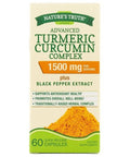 Nature's Truth Turmeric Curcumin Advanced Complex 1500 mg Capsules 60 ea (1 Pack)