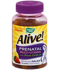 Nature's Way Prenatal Multi-Vitamin Gummies with Plant DHA, Strawberry/Lemon Flavored 90 ea (1 Pack)