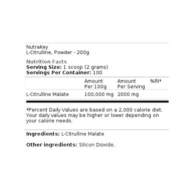 NutraKey L-Citrulline Powder 200g