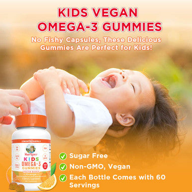 MaryRuth Organics Kids Vegan Omega-3 Gummies