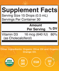 MaryRuth Organics Organic Kids Vitamin D Liquid Drops 15 ml