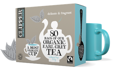 Clipper Organic Earl Grey Black Tea 200g 80 Unbleached Tea Bags