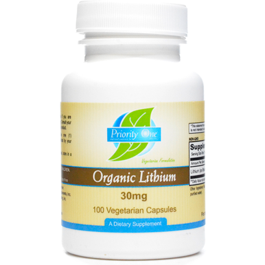 Lithium Organic 30mg 100 vcaps by Priority One Vitamins