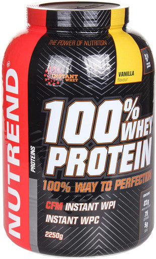 Nutrend 100% Whey Protein, Vanilla - 2250g