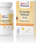 Zein Pharma Beta Carotene Natural, 15mg - 90 caps