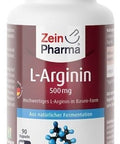Zein Pharma L-Arginine, 500mg - 90 caps