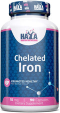 Haya Labs Chelated Iron, 15mg - 90 caps