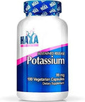 Haya Labs Time Release Potassium, 99mg - 100 caps