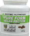 SciTec Pure Form Vegan Protein, Chocolate - 450g